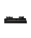 NOMAD - 3 Seat with open end - Right - Pure Linen Dark Charcoal