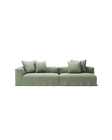 NOMAD - 3 Seat with open end - Right - Pure Linen Vivid Green