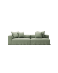 NOMAD - 3 Seat with open end - Right - Pure Linen Vivid Green