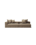 NOMAD - 3 Seat with open end - Right - Pure Linen Natural