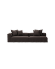 NOMAD - 3 Seat with open end - Right - Pure Linen Truffle Brown