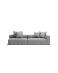 NOMAD - 3 Seat with open end - Left - Brushed Cotton Light Gray