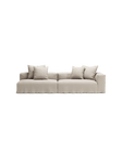 NOMAD - 3 Seat with open end - Left - Pure Linen Off-White