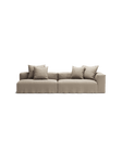 NOMAD - 3 Seat with open end - Left - Pure Linen Sandy Beige