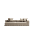 NOMAD - 3 Seat with open end - Left - Pure Linen Sandy Beige