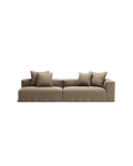 NOMAD - 3 Seat with open end - Left - Pure Linen Natural
