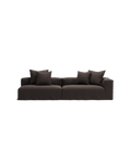 NOMAD - 3 Seat with open end - Left - Pure Linen Truffle Brown