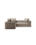 NOMAD - 4 Seat Corner - Left - Pure Linen Pale Gray