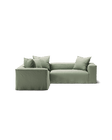 NOMAD - 4 Seat Corner - Left - Pure Linen Vivid Green