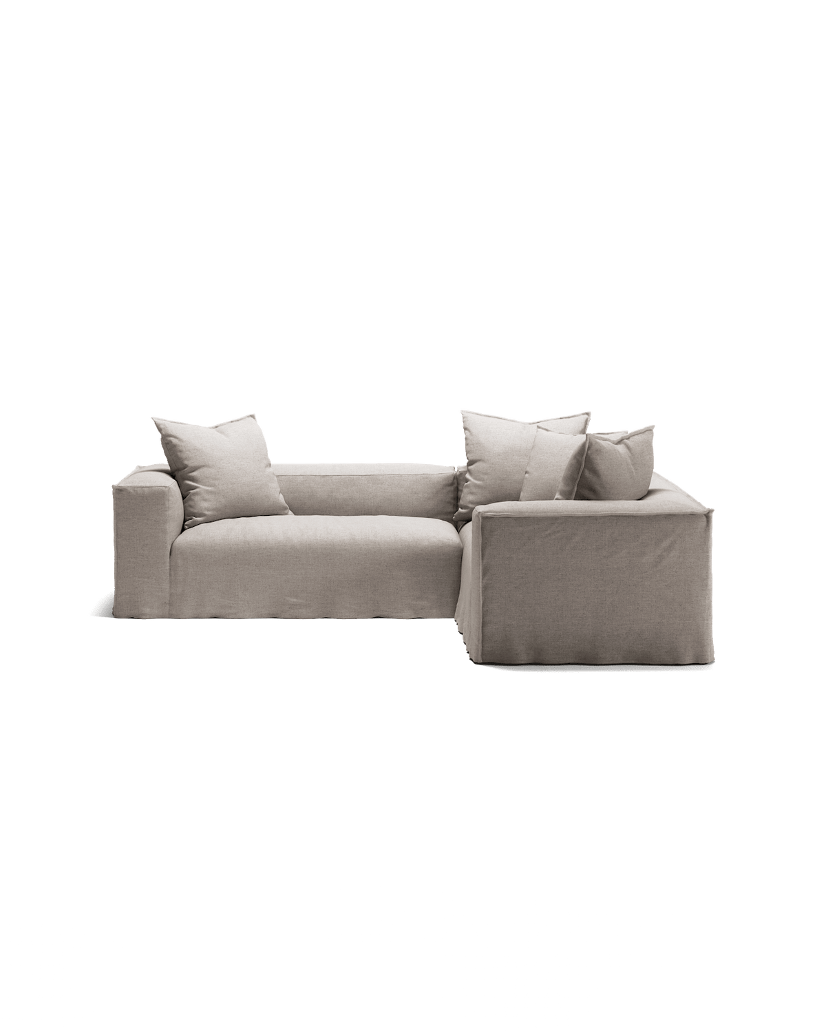 NOMAD - 4 Seat Corner - Right - Textured Blend Beige