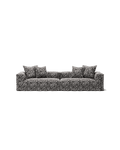 NOMAD - 4 Seat - Chenille Jacquard Zebra Black White