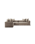 NOMAD - 5 Seat Corner - Left - Pure Linen Pale Gray