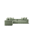 NOMAD - 5 Seat Corner - Left - Pure Linen Vivid Green