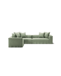 NOMAD - 5 Seat Corner - Left - Pure Linen Vivid Green