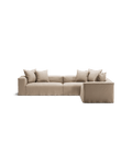 NOMAD - 5 Seat Corner - Right - Brushed Cotton Sandy Beige