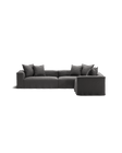 NOMAD - 5 Seat Corner - Right - Brushed Cotton Dark Gray