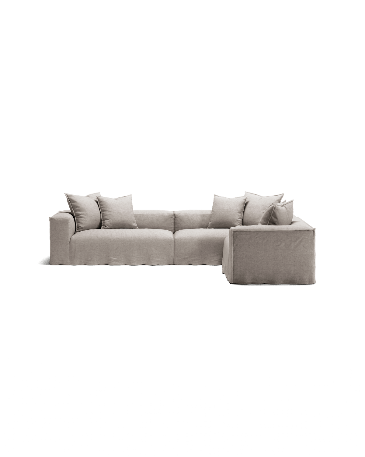NOMAD - 5 Seat Corner - Right - Textured Blend Beige