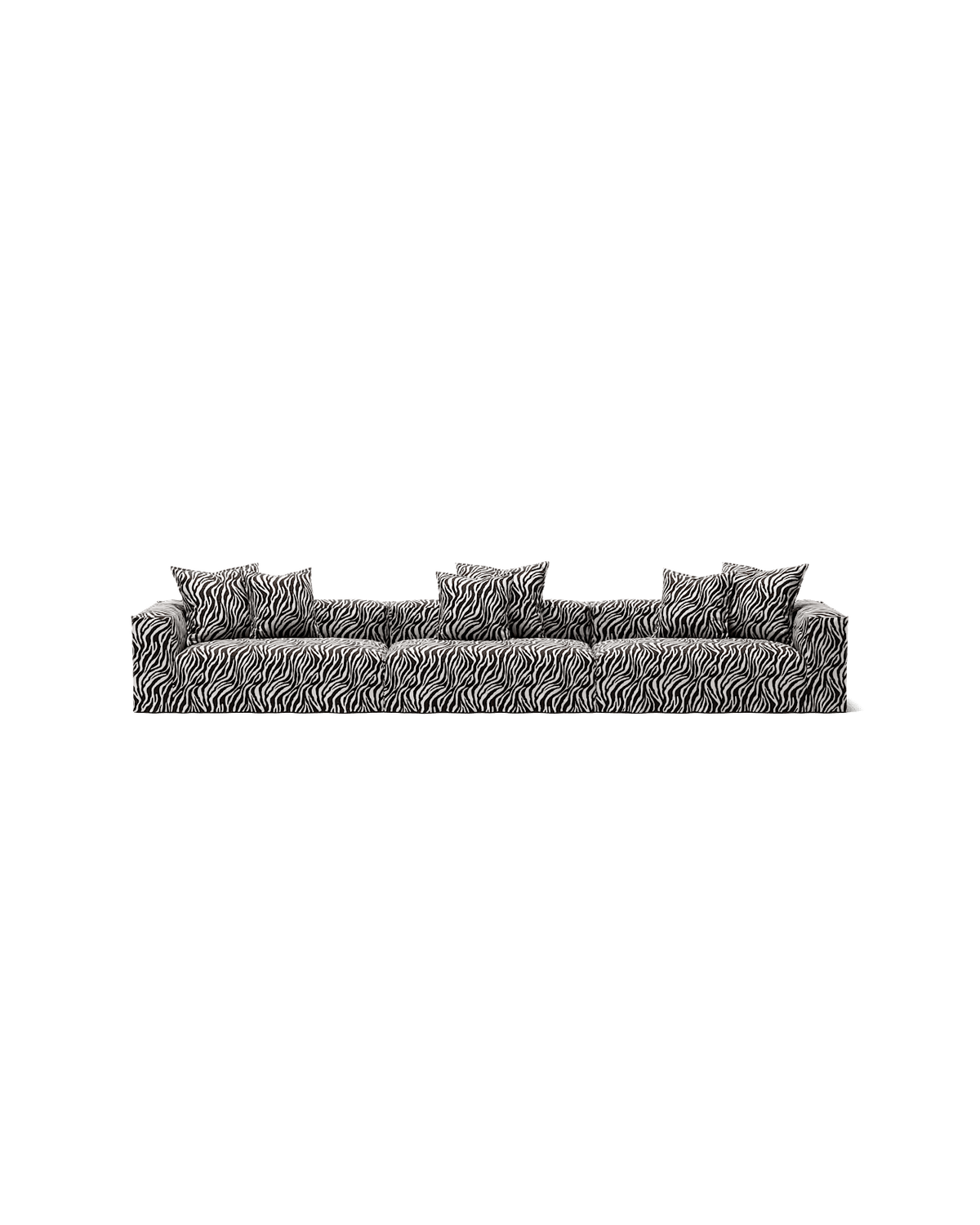 NOMAD - 5 Seat - Chenille Jacquard Zebra Black White