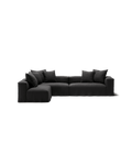 NOMAD - 5 Seat corner with open end - Left - Pure Linen Dark Charcoal