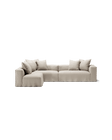 NOMAD - 5 Seat corner with open end - Left - Pure Linen Off-White