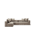 NOMAD - 5 Seat corner with open end - Left - Pure Linen Pale Gray