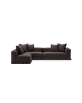 NOMAD - 5 Seat corner with open end - Left - Pure Linen Truffle Brown