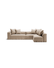 NOMAD - 5 Seat corner with open end - Right - Brushed Cotton Sandy Beige