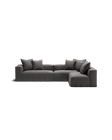 NOMAD - 5 Seat corner with open end - Right - Brushed Cotton Dark Gray