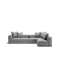 NOMAD - 5 Seat corner with open end - Right - Brushed Cotton Light Gray