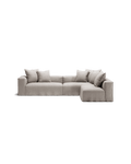 NOMAD - 5 Seat corner with open end - Right - Textured Blend Beige