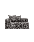 NOMAD - 2 Seat - Left - Chenille Jacquard Zebra Black White