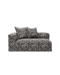 NOMAD - 2 Seat - Left - Chenille Jacquard Zebra Black White