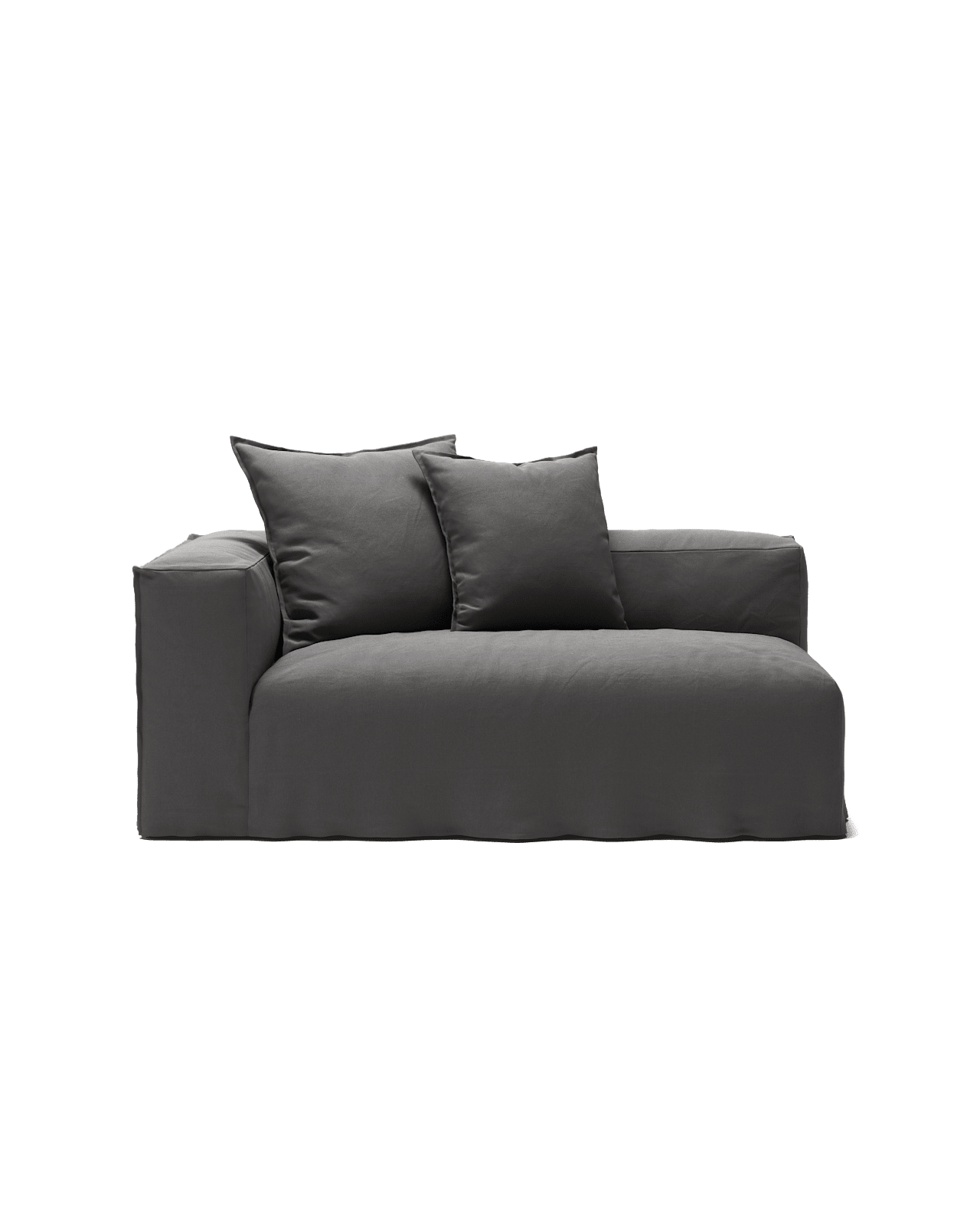 NOMAD - 2 Seat - Left - Brushed Cotton Dark Gray