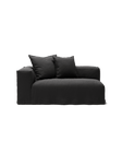 NOMAD - 2 Seat - Left - Pure Linen Dark Charcoal