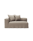 NOMAD - 2 Seat - Left - Pure Linen Pale Gray