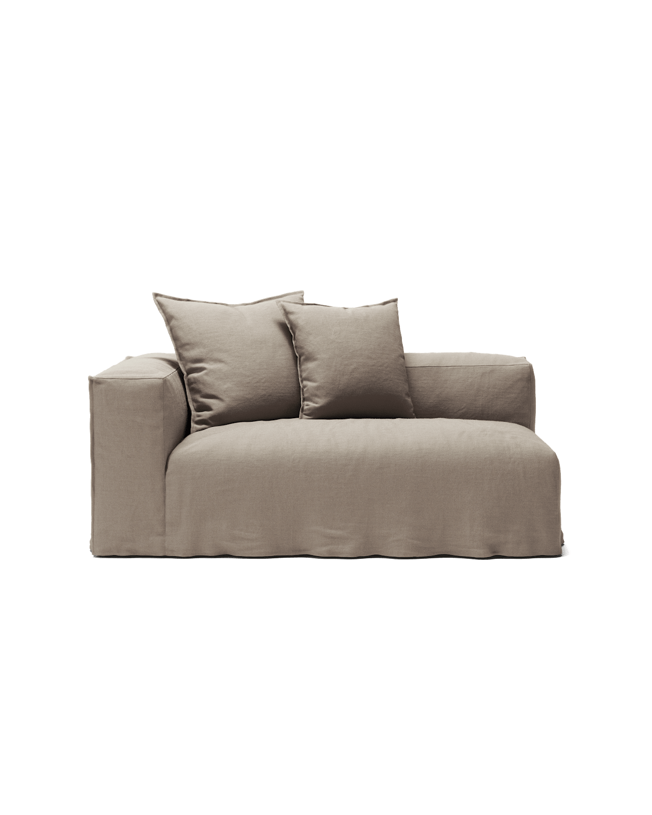 NOMAD - 2 Seat - Left - Pure Linen Pale Gray