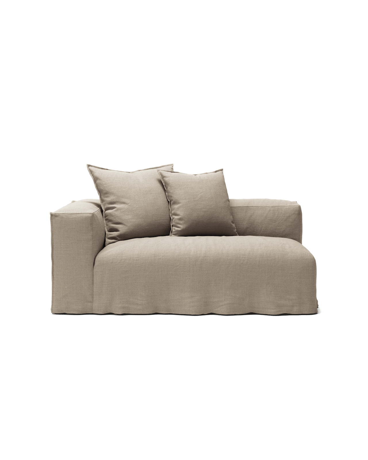 NOMAD - 2 Seat - Left - Pure Linen Sandy Beige