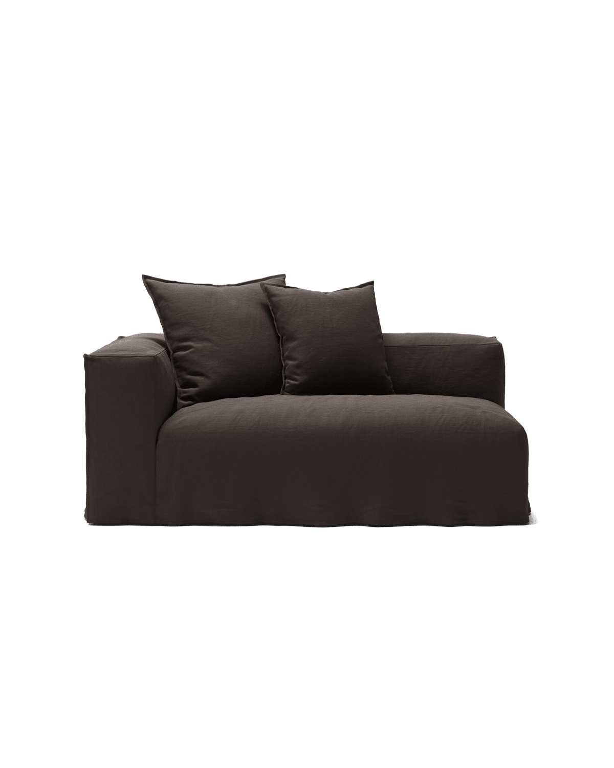 NOMAD - 2 Seat - Left - Pure Linen Truffle Brown