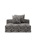 NOMAD - Seat - Chenille Jacquard Zebra Black White