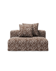 NOMAD - Seat - Chenille Jacquard Zebra Brown White