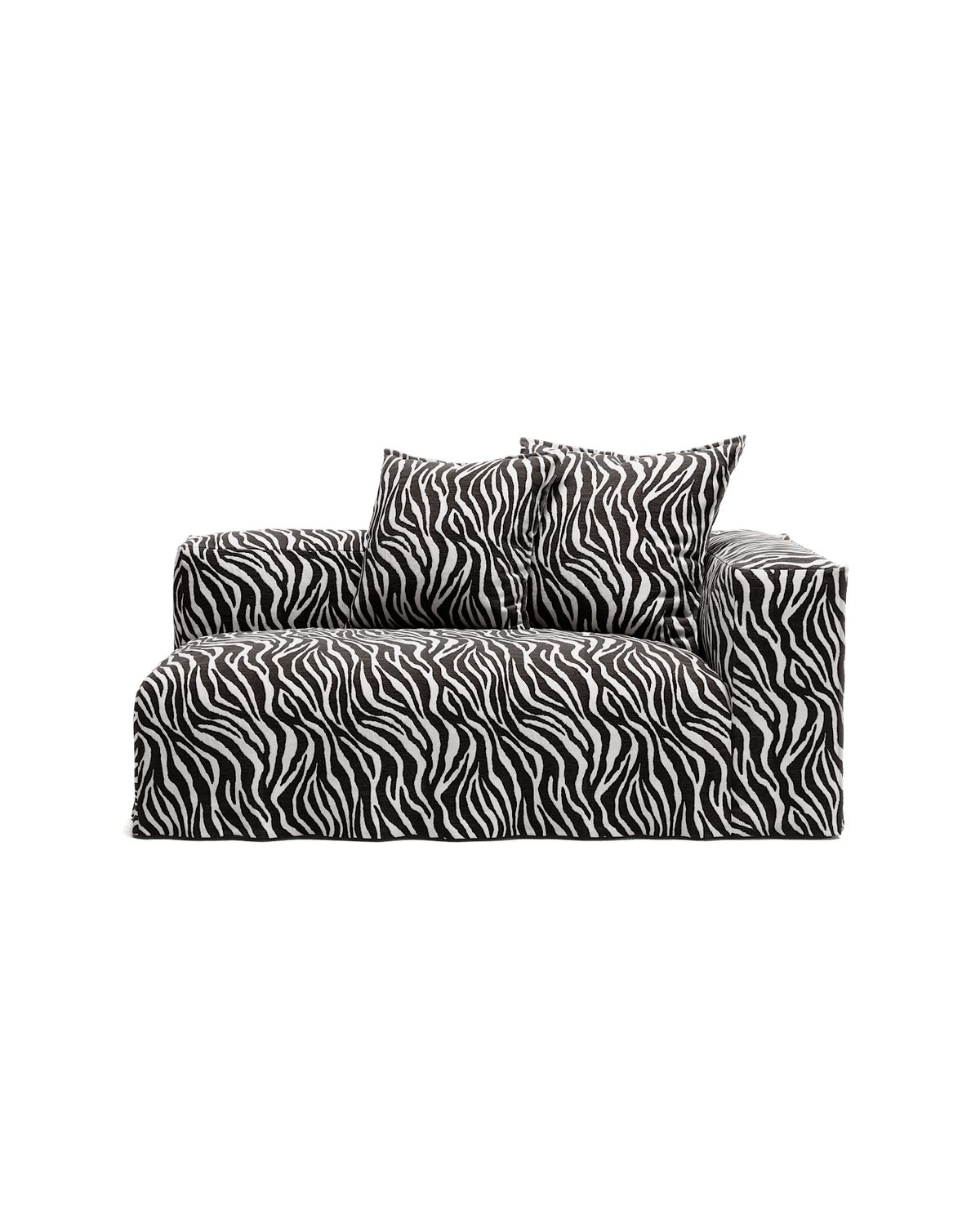 NOMAD - 2 Seat - Right - Chenille Jacquard Zebra Black White
