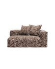 NOMAD - 2 Seat - Right - Chenille Jacquard Zebra Brown White