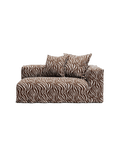 NOMAD - 2 Seat - Right - Chenille Jacquard Zebra Brown White
