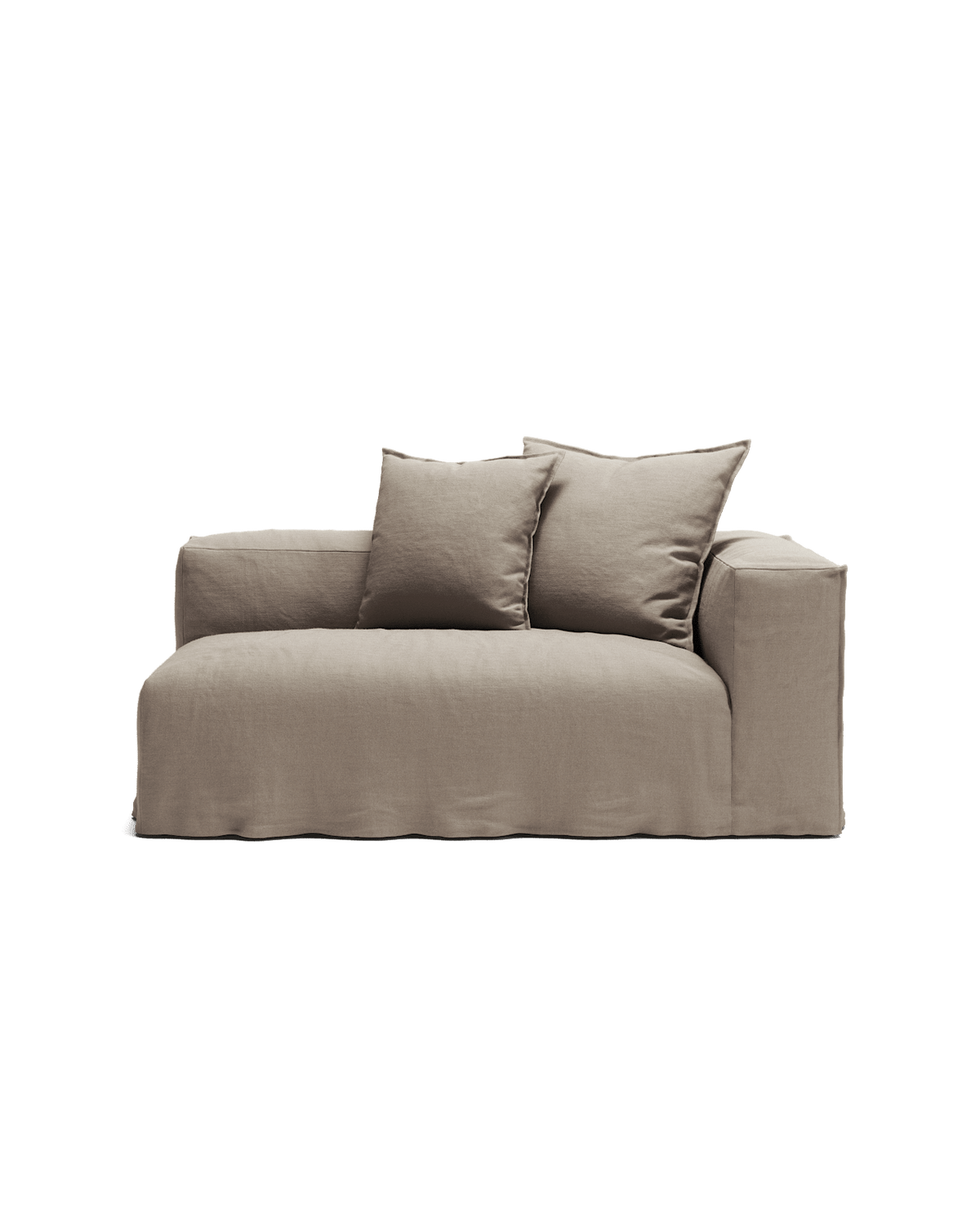 NOMAD - 2 Seat - Right - Pure Linen Pale Gray