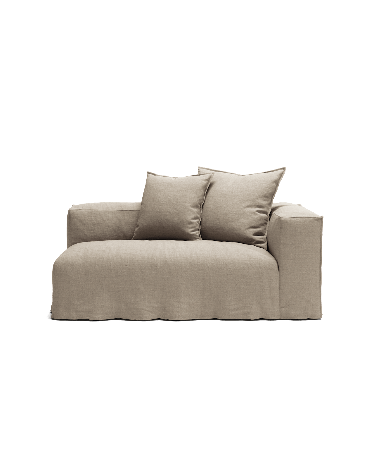 NOMAD - 2 Seat - Right - Pure Linen Sandy Beige