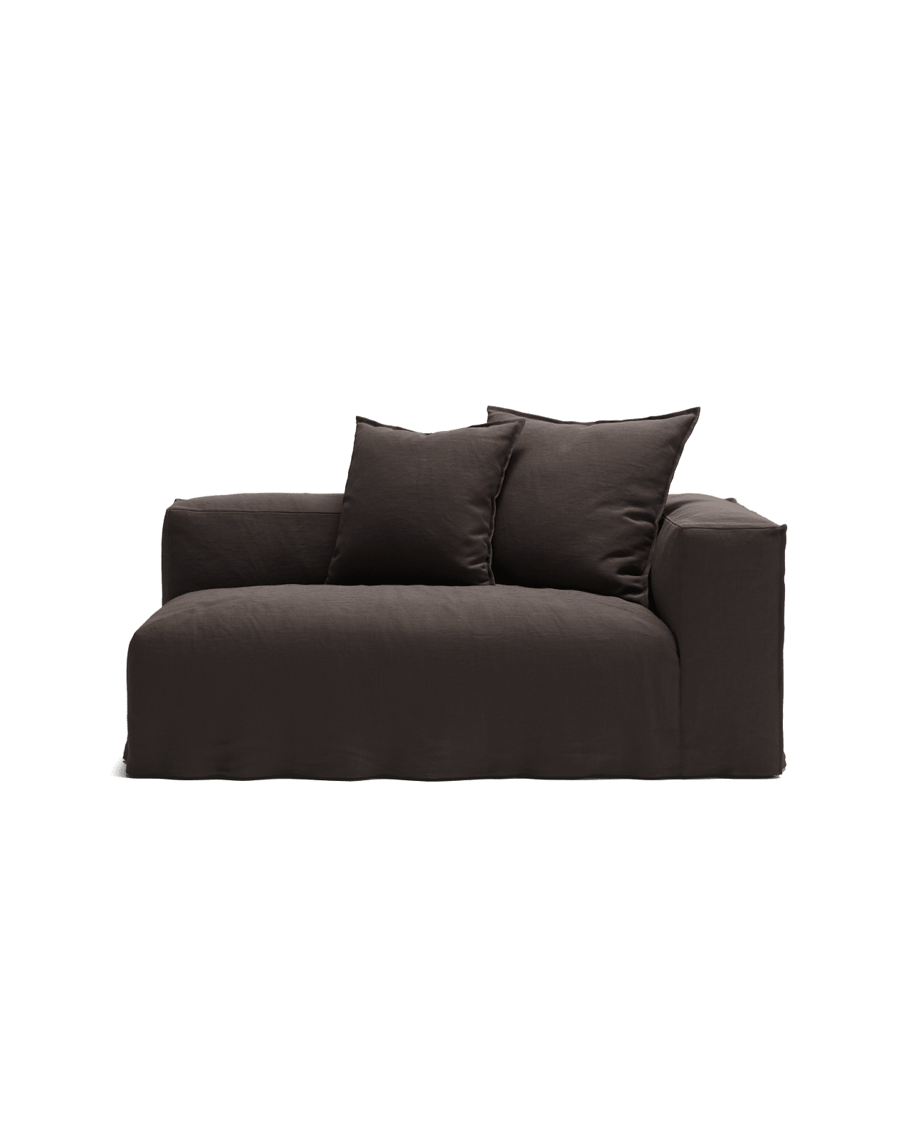 NOMAD - 2 Seat - Right - Pure Linen Truffle Brown