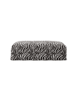 NOMAD - Pouf - Chenille Jacquard Zebra Black White