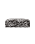 NOMAD - Pouf - Chenille Jacquard Zebra Black White