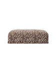 NOMAD - Pouf - Chenille Jacquard Zebra Brown White
