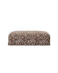 NOMAD - Pouf - Chenille Jacquard Zebra Brown White